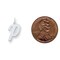 Sterling Silver Medium Script Initial Letter P Charm Jewerly 18mm x 8mm